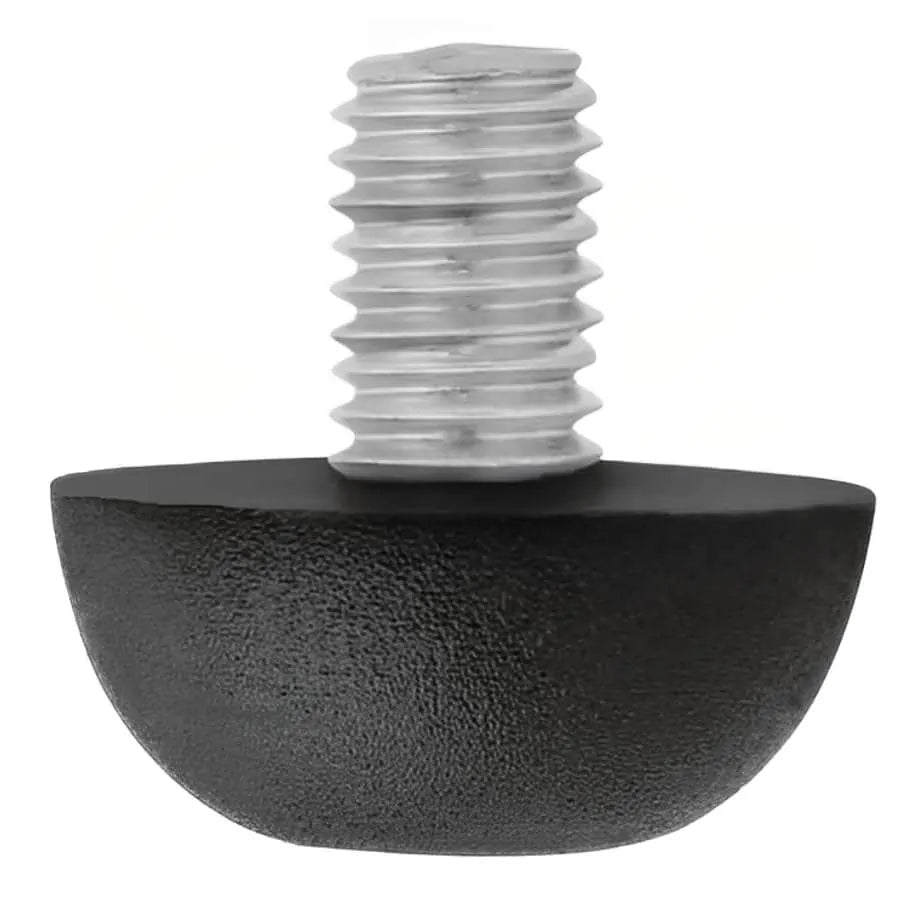 Close-up shot of a 8mm x 1.25 screw-in leveling feet