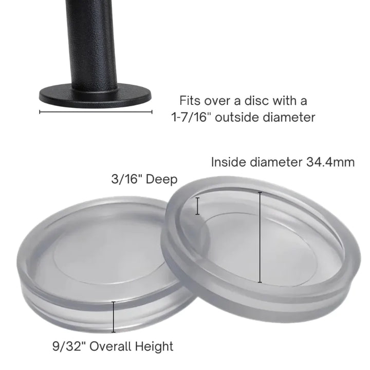 1-7/16" disc glide dimensions