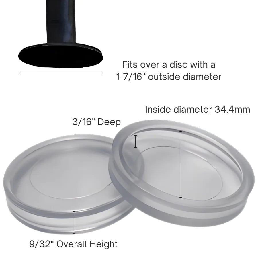 1-7/16" disc glide dimensions