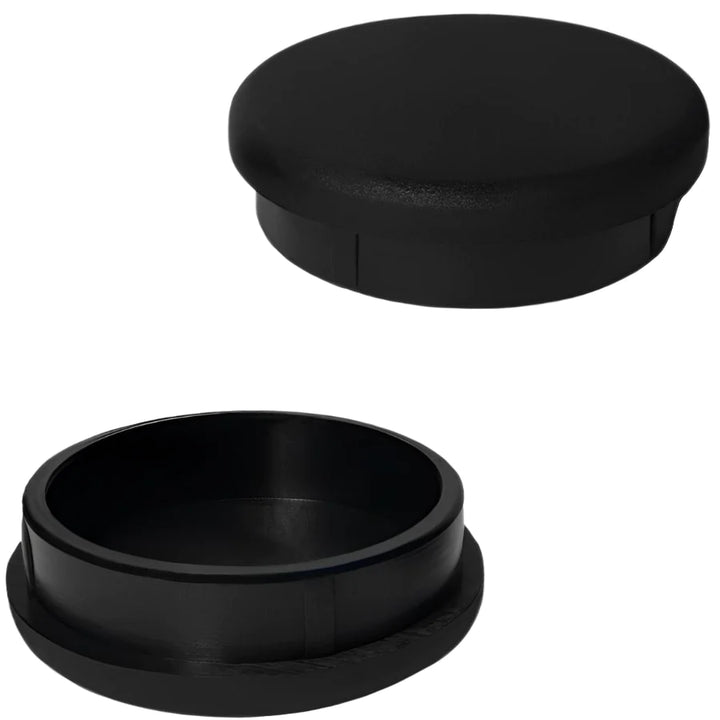 1-1/4" Deluxe black wrought iron glide cap